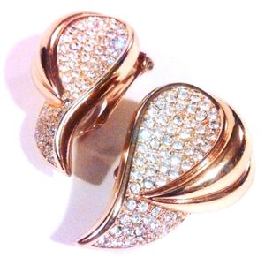 Vintage Christian Dior earrings Authentic Designer clip earrings